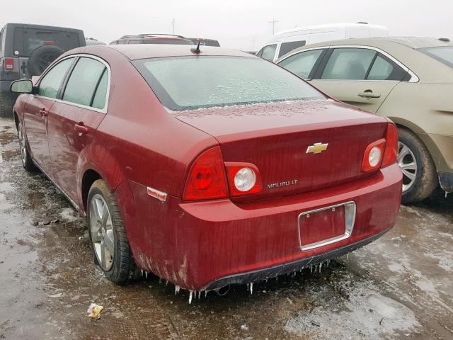 1G1ZD5EB7AF112000 - 2010 CHEVROLET MALIBU 2LT RED photo 3