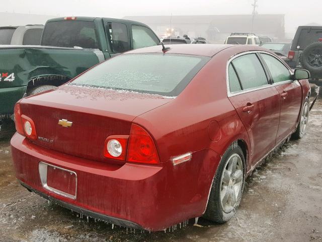 1G1ZD5EB7AF112000 - 2010 CHEVROLET MALIBU 2LT RED photo 4