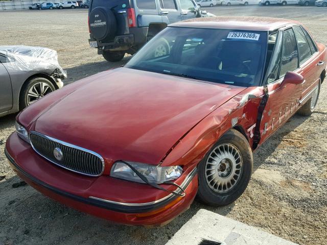 1G4HP52K3WH464321 - 1998 BUICK LESABRE CU MAROON photo 2