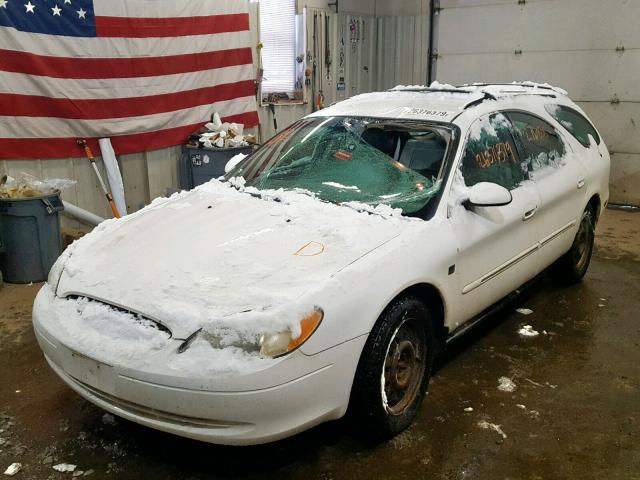 1FAFP59S23A266924 - 2003 FORD TAURUS SEL WHITE photo 2