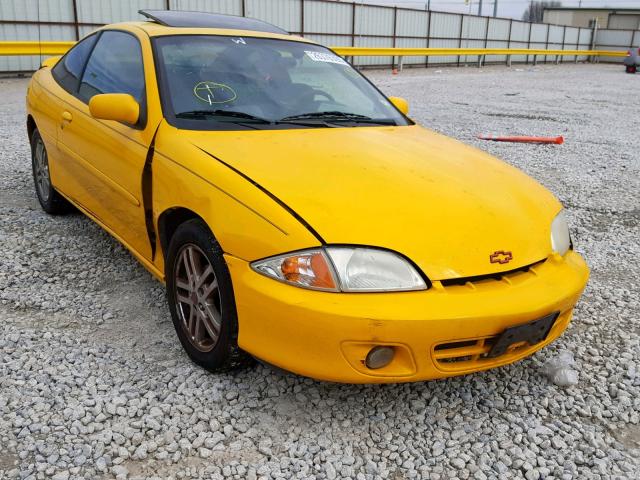 1G1JH12F527441937 - 2002 CHEVROLET CAVALIER L YELLOW photo 1