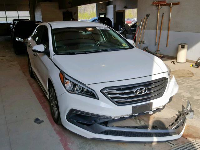 5NPE34AF7FH056360 - 2015 HYUNDAI SONATA SPO WHITE photo 1