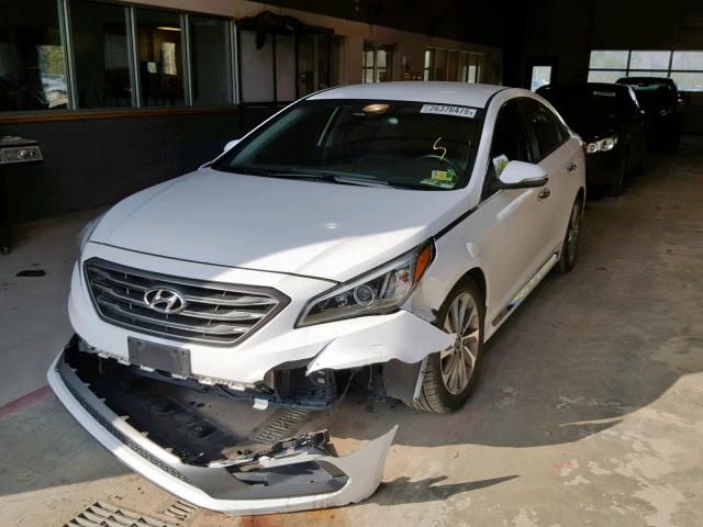 5NPE34AF7FH056360 - 2015 HYUNDAI SONATA SPO WHITE photo 2