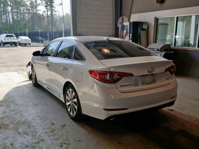 5NPE34AF7FH056360 - 2015 HYUNDAI SONATA SPO WHITE photo 3