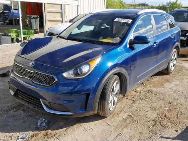 KNDCB3LC1J5118190 - 2018 KIA NIRO FE BLUE photo 2