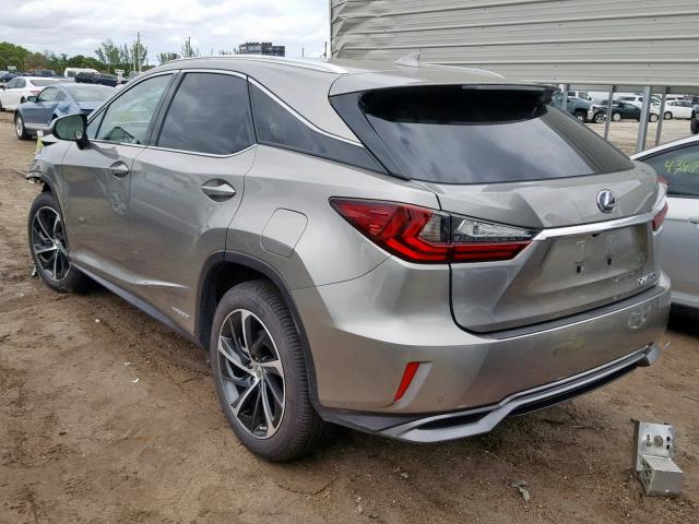 2T2BGMCA6HC008956 - 2017 LEXUS RX 450H SILVER photo 3