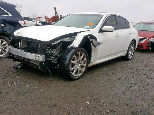 JN1CV6ARXCM973353 - 2012 INFINITI G37 WHITE photo 2