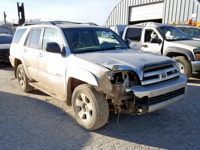 JTEBT14RX38003102 - 2003 TOYOTA 4RUNNER SR SILVER photo 1