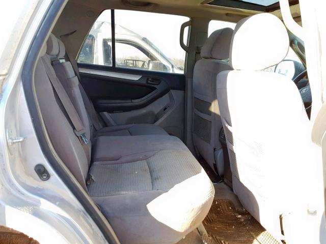 JTEBT14RX38003102 - 2003 TOYOTA 4RUNNER SR SILVER photo 6