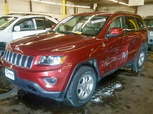 1C4RJFAG1EC407060 - 2014 JEEP GRAND CHER MAROON photo 2