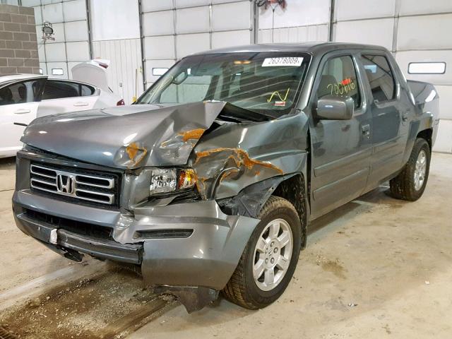 2HJYK16558H512555 - 2008 HONDA RIDGELINE GRAY photo 2