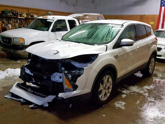 1FMCU9H98DUB70996 - 2013 FORD ESCAPE SEL WHITE photo 2