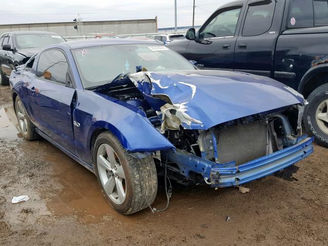 1ZVBP8CF5E5256046 - 2014 FORD MUSTANG GT BLUE photo 1