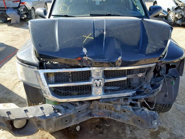 1D7HE48K58S518497 - 2008 DODGE DAKOTA QUA BLACK photo 7