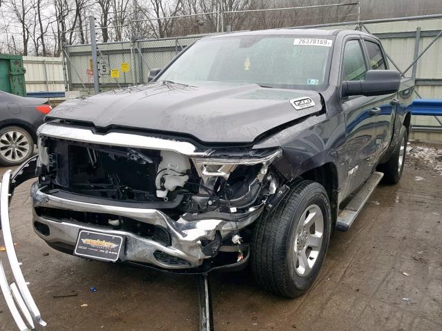 1C6SRFGT2KN603384 - 2019 RAM 1500 TRADE CHARCOAL photo 2