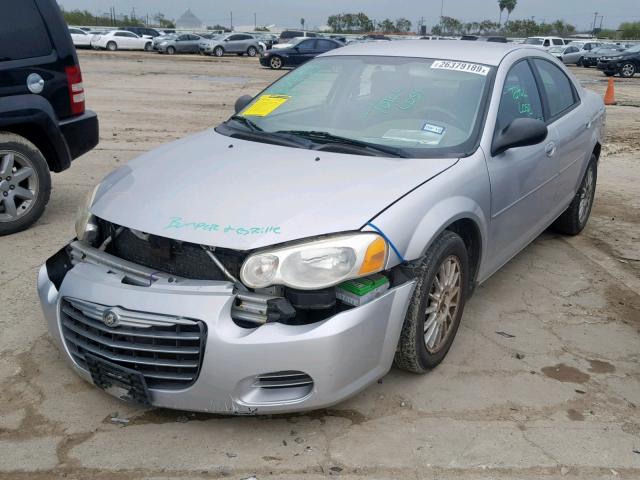 1C3EL46R74N279793 - 2004 CHRYSLER SEBRING LX SILVER photo 2