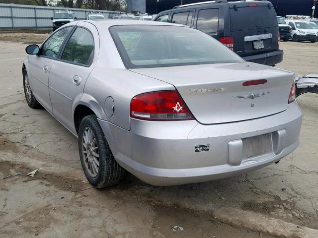 1C3EL46R74N279793 - 2004 CHRYSLER SEBRING LX SILVER photo 3