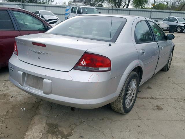 1C3EL46R74N279793 - 2004 CHRYSLER SEBRING LX SILVER photo 4