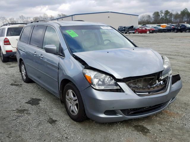 5FNRL387X7B055276 - 2007 HONDA ODYSSEY EX SILVER photo 1