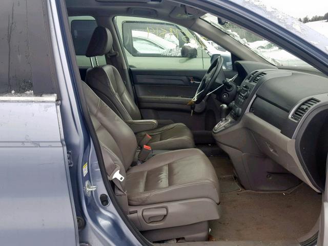 JHLRE48787C049086 - 2007 HONDA CR-V EXL BLUE photo 5