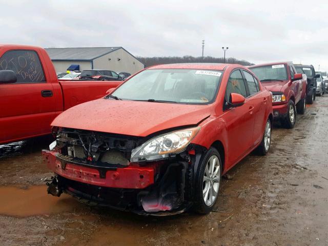 JM1BL1S53A1225197 - 2010 MAZDA 3 S RED photo 2