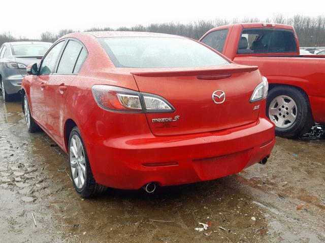 JM1BL1S53A1225197 - 2010 MAZDA 3 S RED photo 3