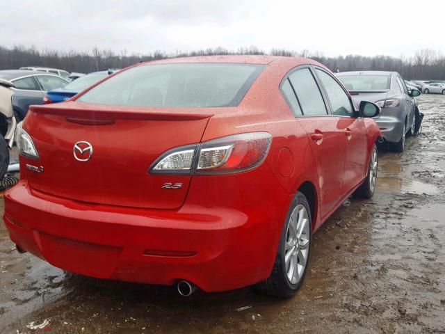 JM1BL1S53A1225197 - 2010 MAZDA 3 S RED photo 4