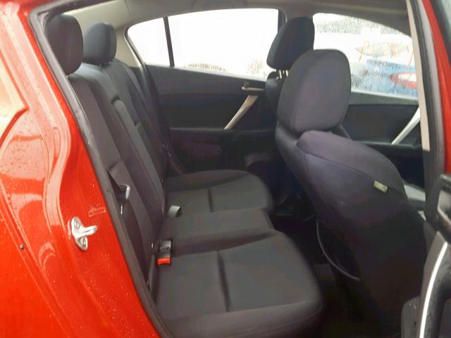 JM1BL1S53A1225197 - 2010 MAZDA 3 S RED photo 6