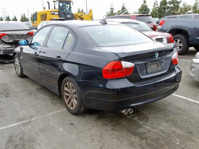 WBAVC535X7FZ81184 - 2007 BMW 328 I SULE BLACK photo 3