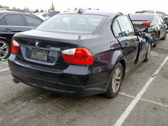 WBAVC535X7FZ81184 - 2007 BMW 328 I SULE BLACK photo 4