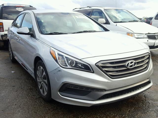 5NPE34AF1FH151304 - 2015 HYUNDAI SONATA SPO SILVER photo 1