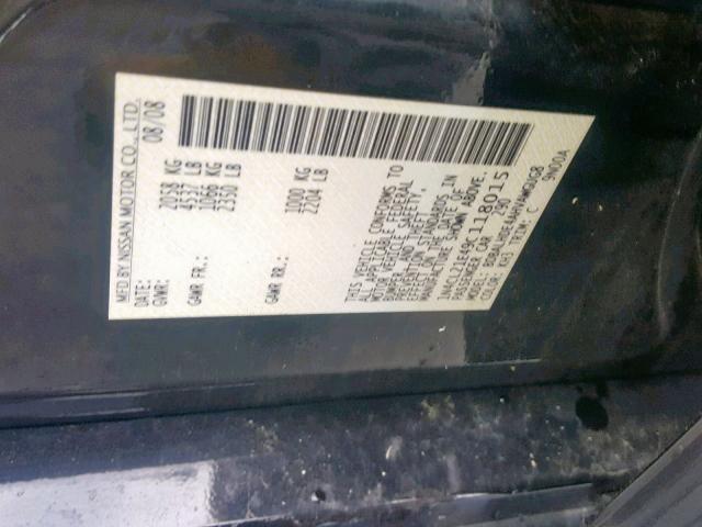 1N4CL21E49C118015 - 2009 NISSAN ALTIMA HYB BLACK photo 10