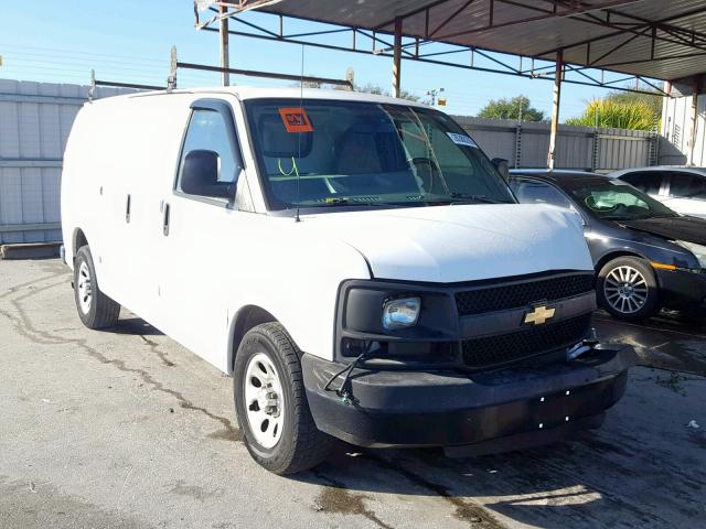 1GCSGAFX4C1106691 - 2012 CHEVROLET EXPRESS G1 WHITE photo 1