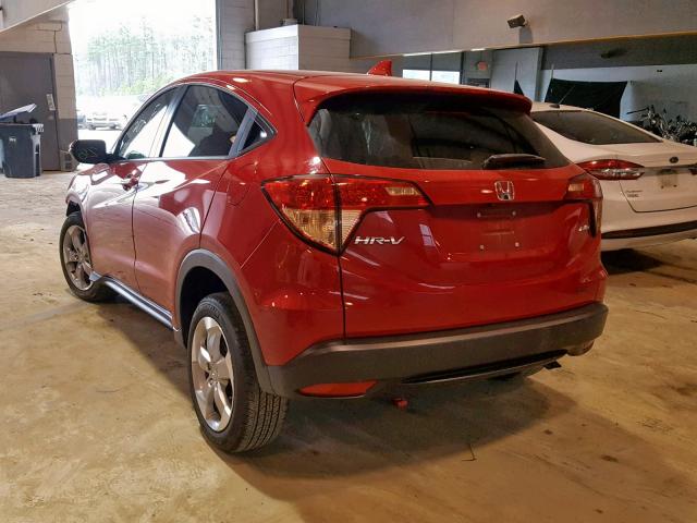 3CZRU6H59HM704313 - 2017 HONDA HR-V EX RED photo 3