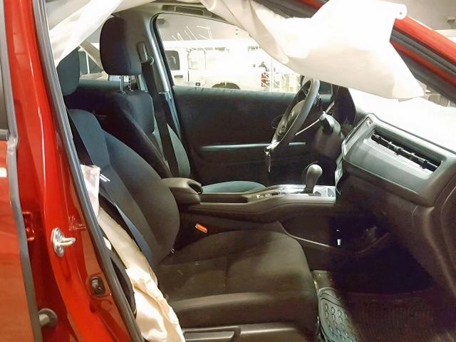 3CZRU6H59HM704313 - 2017 HONDA HR-V EX RED photo 5