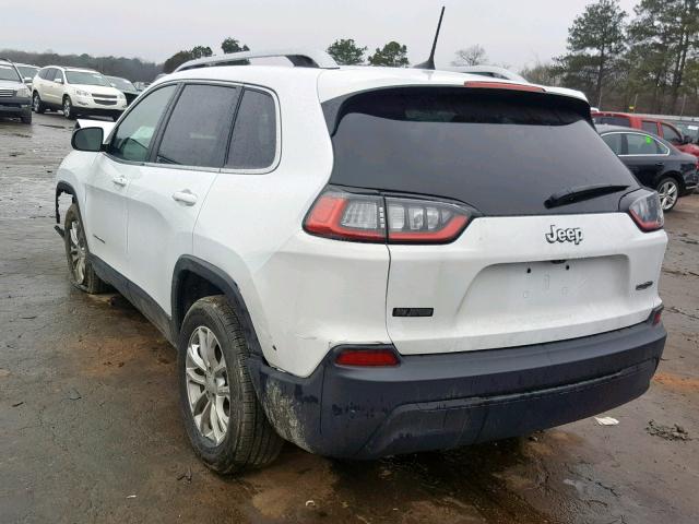 1C4PJLCB8KD262905 - 2019 JEEP CHEROKEE L WHITE photo 3