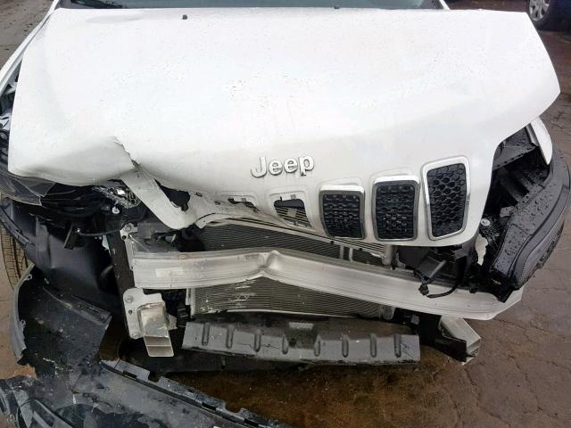 1C4PJLCB8KD262905 - 2019 JEEP CHEROKEE L WHITE photo 7