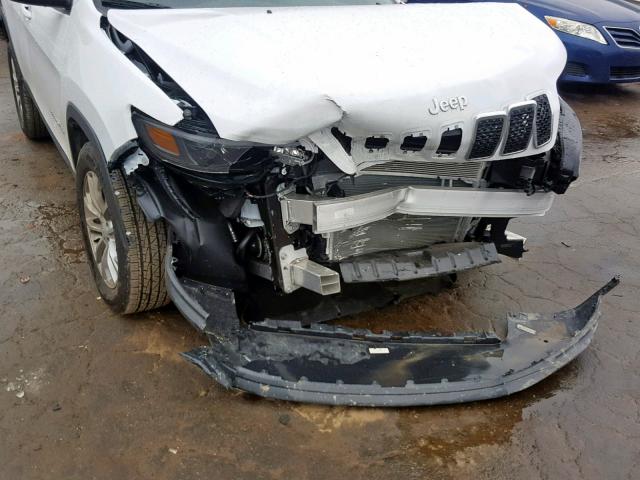 1C4PJLCB8KD262905 - 2019 JEEP CHEROKEE L WHITE photo 9