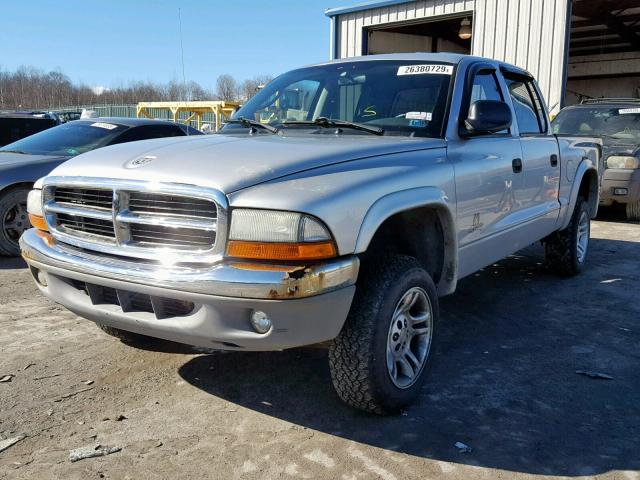 1D7HG48N04S549896 - 2004 DODGE DAKOTA QUA SILVER photo 2