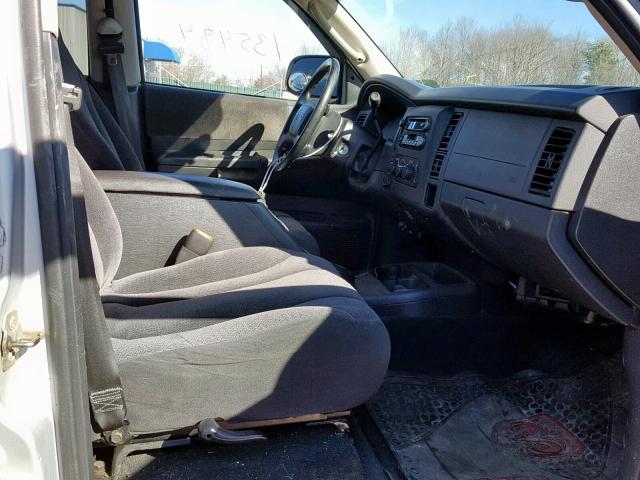 1D7HG48N04S549896 - 2004 DODGE DAKOTA QUA SILVER photo 5