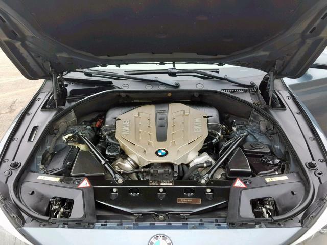 WBASN4C52AC208662 - 2010 BMW 550 GT GRAY photo 7