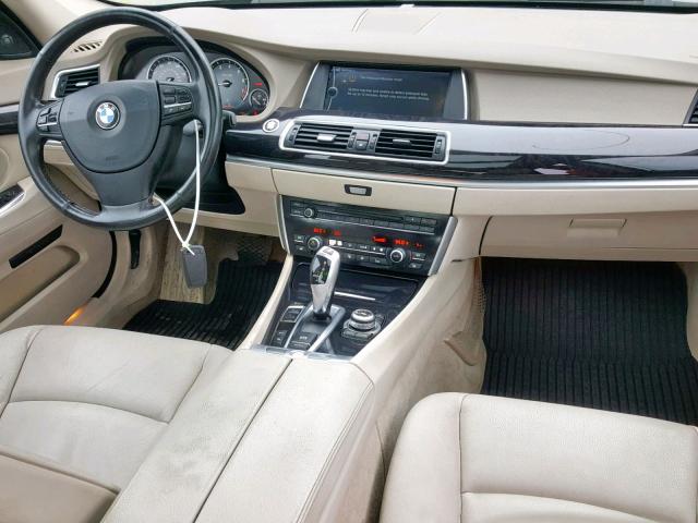 WBASN4C52AC208662 - 2010 BMW 550 GT GRAY photo 9