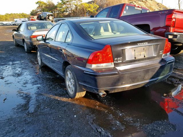 YV1RH592172635495 - 2007 VOLVO S60 2.5T GRAY photo 3