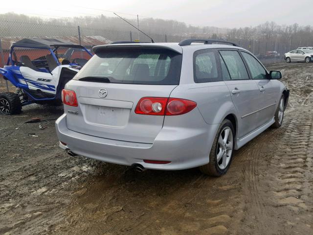 1YVHP82D145N71092 - 2004 MAZDA 6 S SILVER photo 4