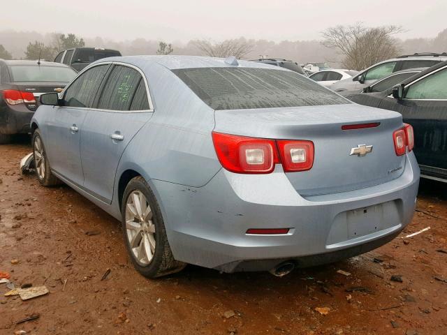 1G11H5SA9DU128745 - 2013 CHEVROLET MALIBU LTZ BLUE photo 3