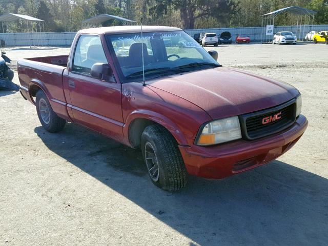 1GTCS145928238582 - 2002 GMC SONOMA MAROON photo 1