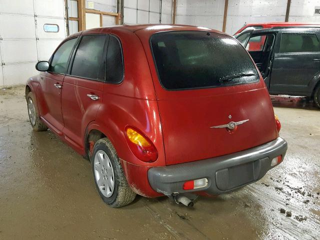 3C4FY48B42T235779 - 2002 CHRYSLER PT CRUISER RED photo 3