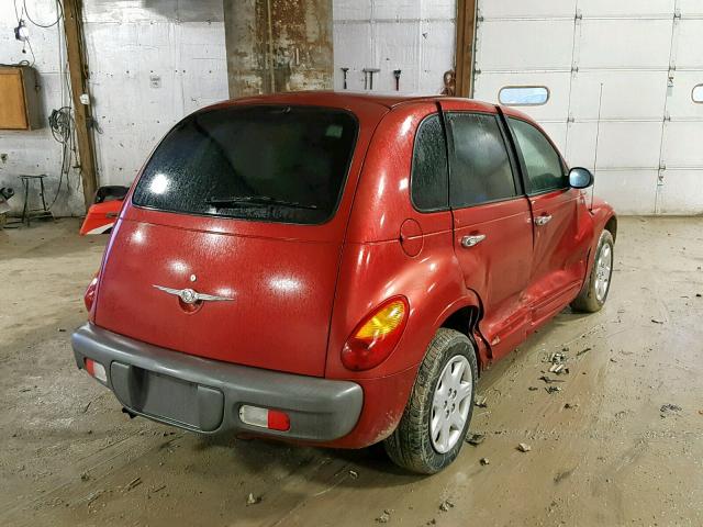 3C4FY48B42T235779 - 2002 CHRYSLER PT CRUISER RED photo 4