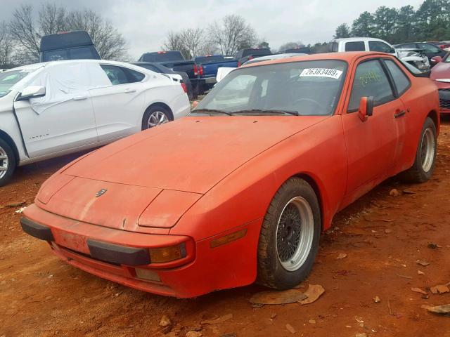 WP0AA0947GN455223 - 1986 PORSCHE 944 RED photo 2