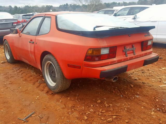 WP0AA0947GN455223 - 1986 PORSCHE 944 RED photo 3